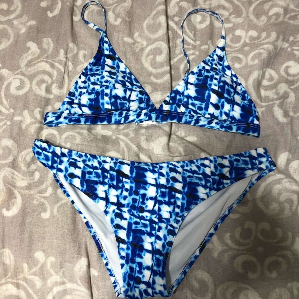Blue bikini